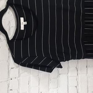 Women's Ripe Maternity dress nursing dress black & white short sleeve maxi dress